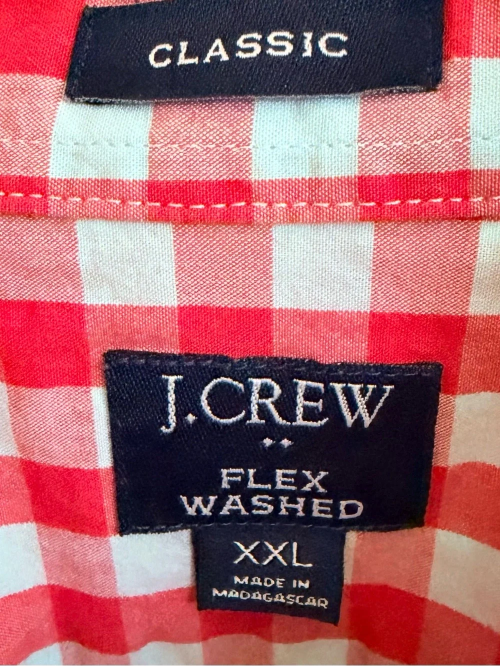J.Crew Classic Flex Washed Multicolor Men’s XXL Long Sleeve Button Down Shirt .